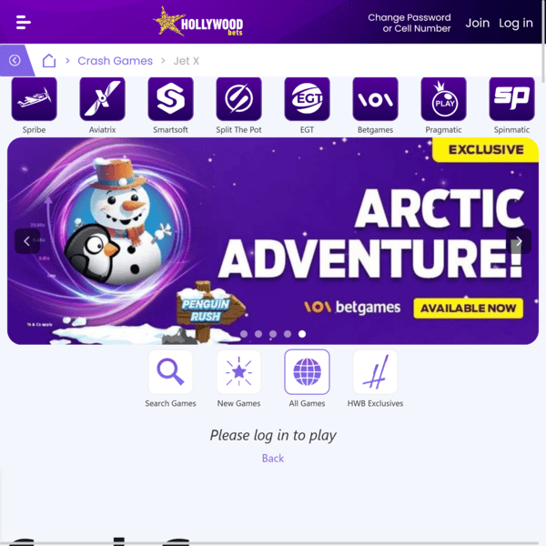 Hollywoodbets Crash Games JetX Arctic Adventure