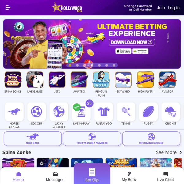 Hollywoodbets Home Ultimate Betting