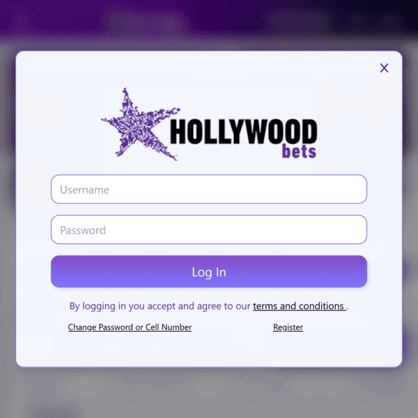 Hollywoodbets Login Modal
