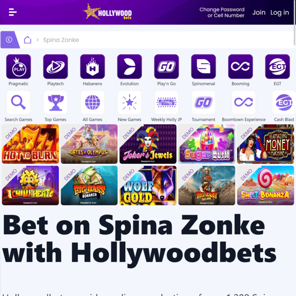 Hollywoodbets Spina Zonke Categorie